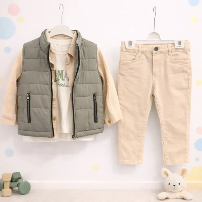 Yelekli 4lü Takım 1/4 Yaş