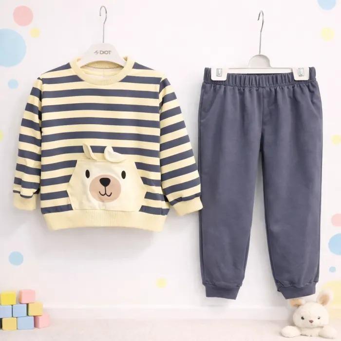 Çizgili Kompak Kumaş Takım 1/4 Yaş