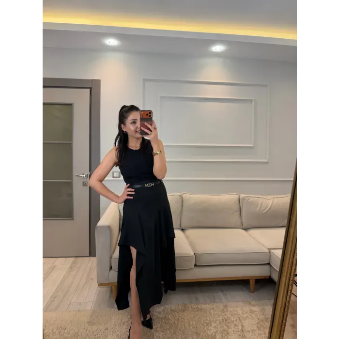 Tasarım Asimetrik Elbise