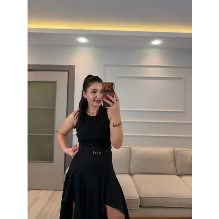 Tasarım Asimetrik Elbise
