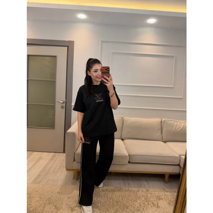 Lv Flok Baskılı İkili Takım