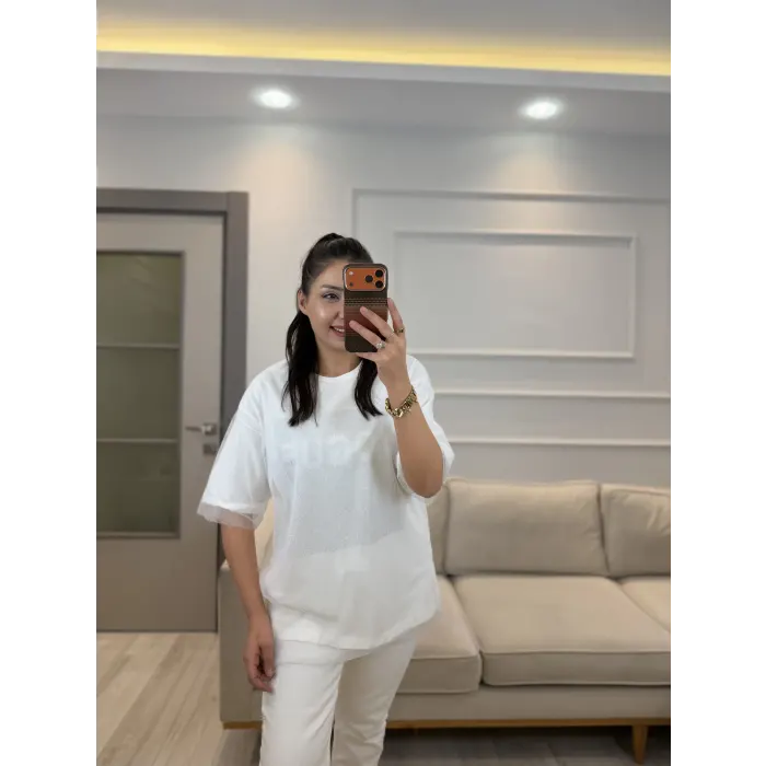 Vogax Tül Detaylı T-Shirt