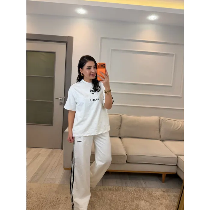 Cc Flok Baskılı İkili Takım