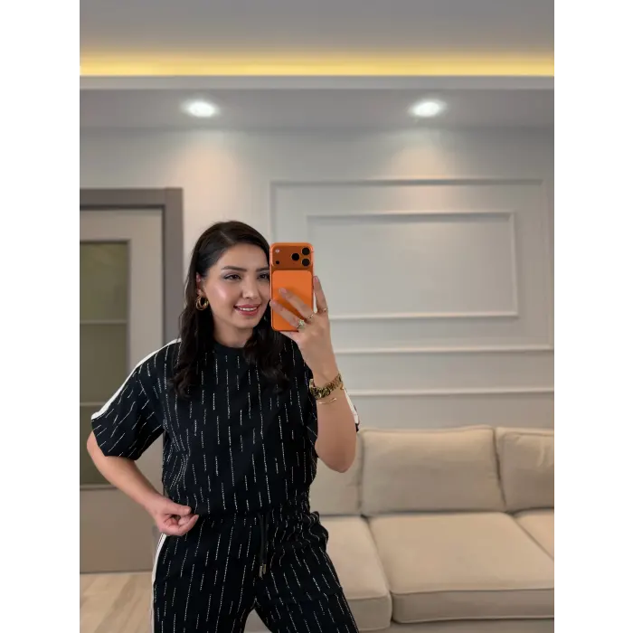 Su Yolu Taşlı Şeritli İkili Takım