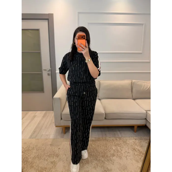 Su Yolu Taşlı Şeritli İkili Takım