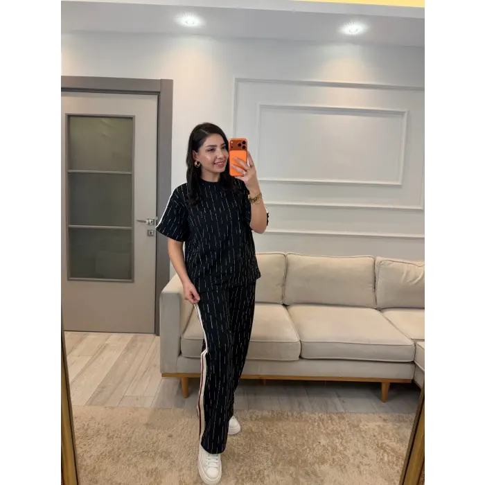 Su Yolu Taşlı Şeritli İkili Takım