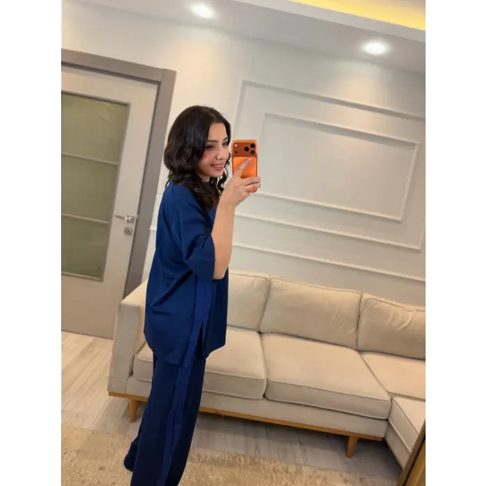 Oysh Yan Yırtmaçlı Paraşüt Garnili Takım