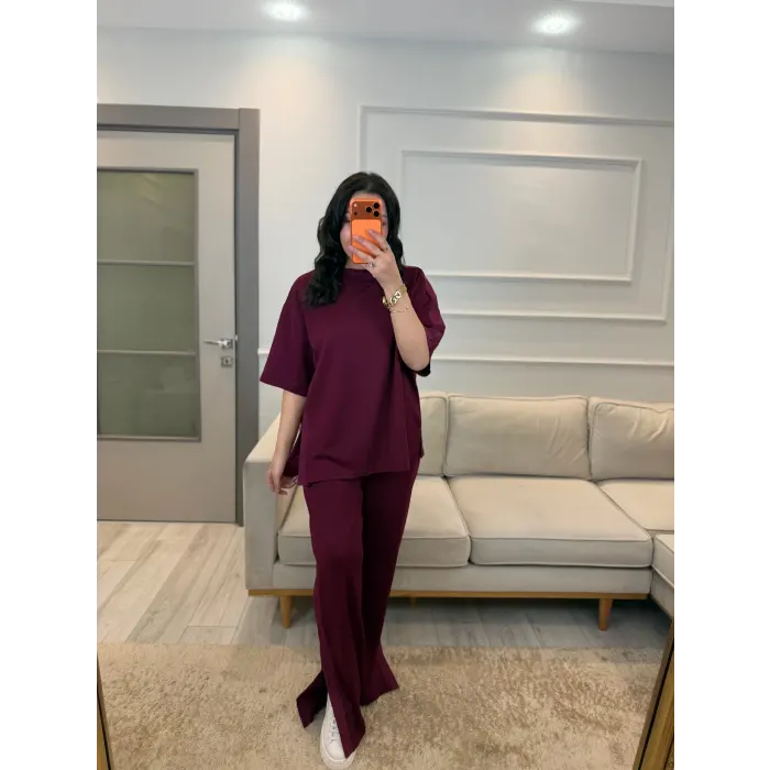 Oysh Yan Yırtmaçlı Paraşüt Garnili Takım