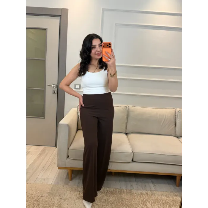 Crep Kumaş Palazzo Pantolon