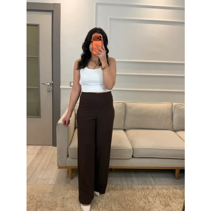 Crep Kumaş Palazzo Pantolon