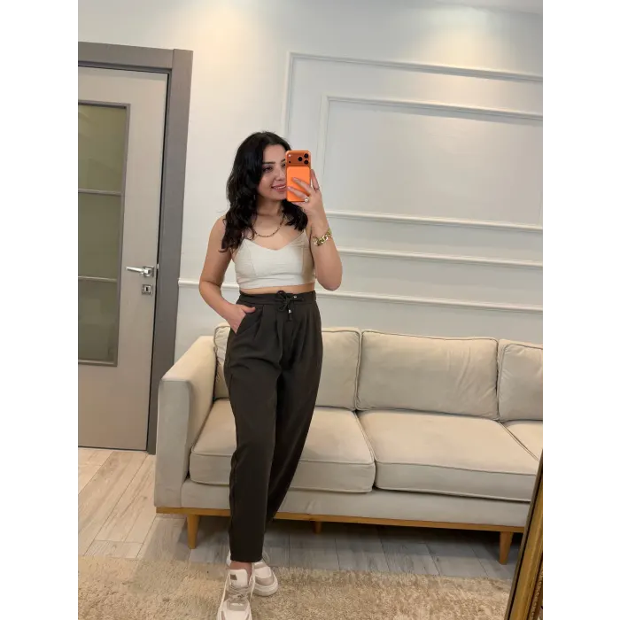 Lucka Pileli Şalvar Model Pantolon