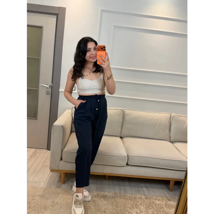 Lucka Pileli Şalvar Model Pantolon