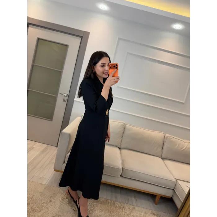 Lia Kemer Detaylı Elbise