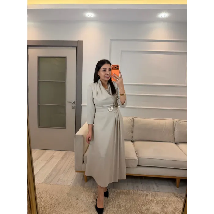 Lia Kemer Detaylı Elbise