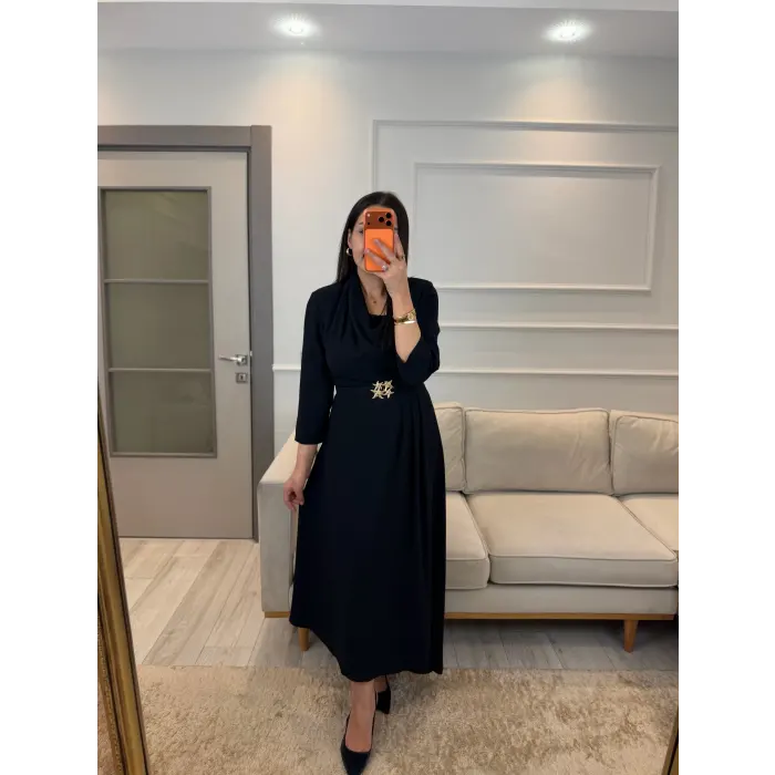 Lia Kemer Detaylı Elbise