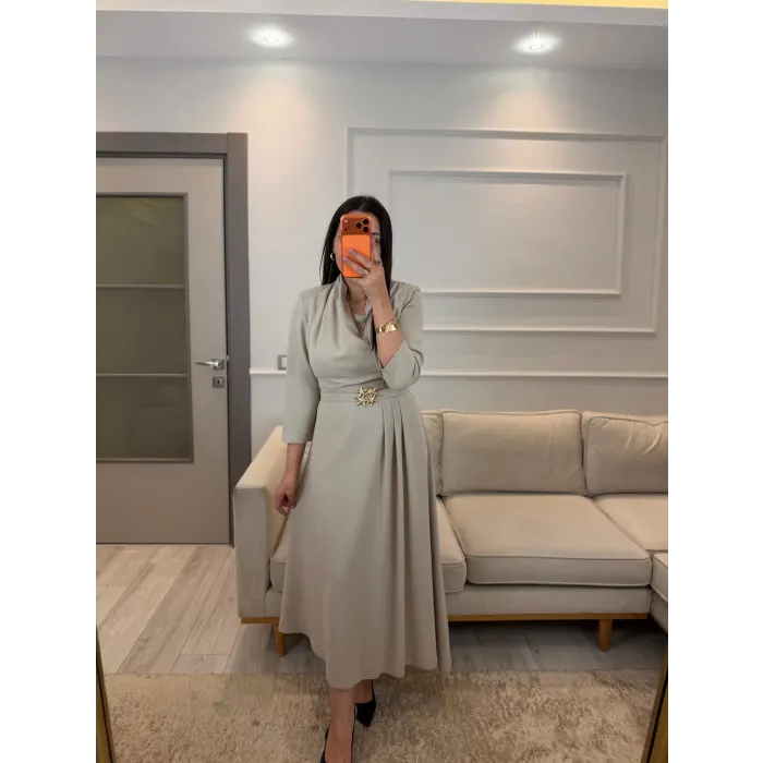 Lia Kemer Detaylı Elbise