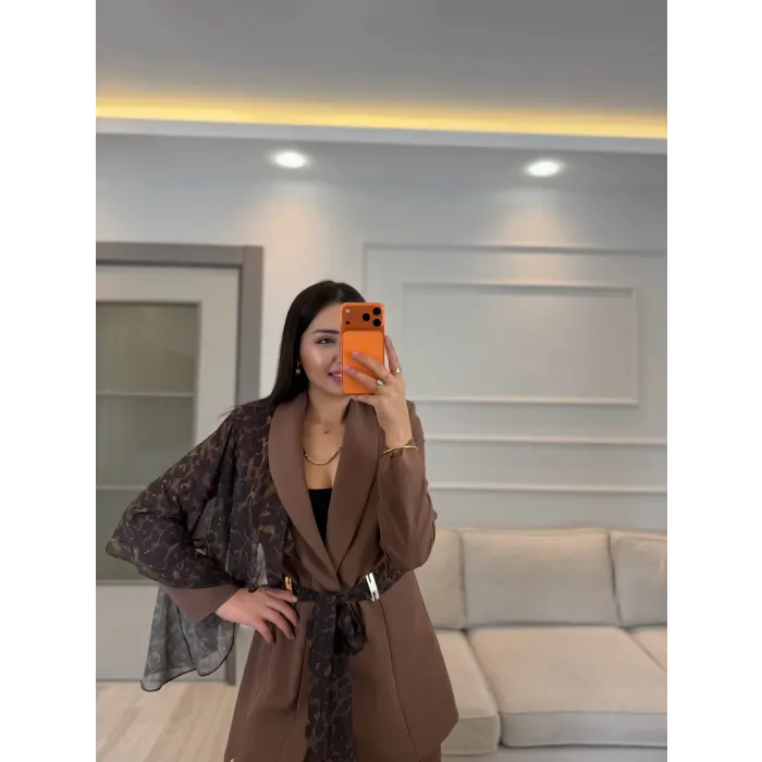 Premium Şal Detaylı Ceket Pantolon Takım