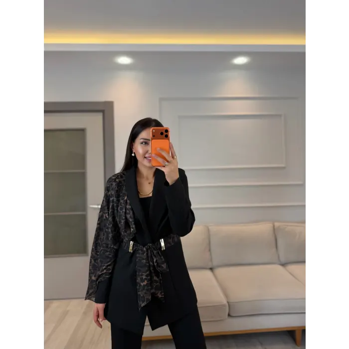Premium Şal Detaylı Ceket Pantolon Takım