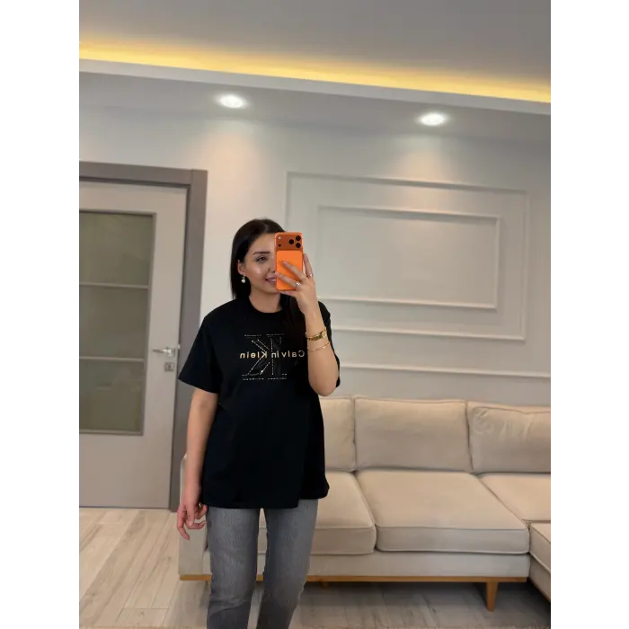Ck Büyük Taşlı T-Shirt
