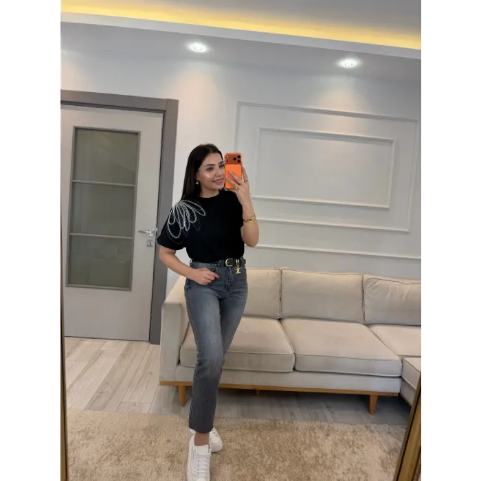 Benito Ön Arka Nakış T-Shirt