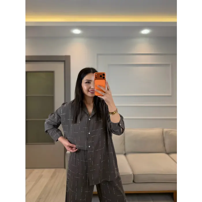 Tensel Sıra Taşlı İkili Takım