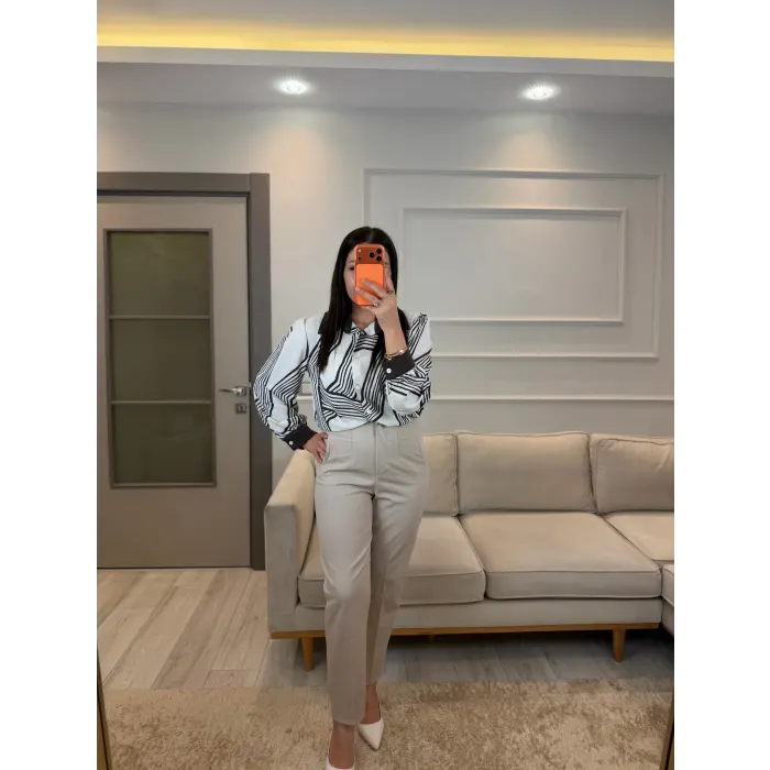 Bel Pensli Kumaş Pantolon