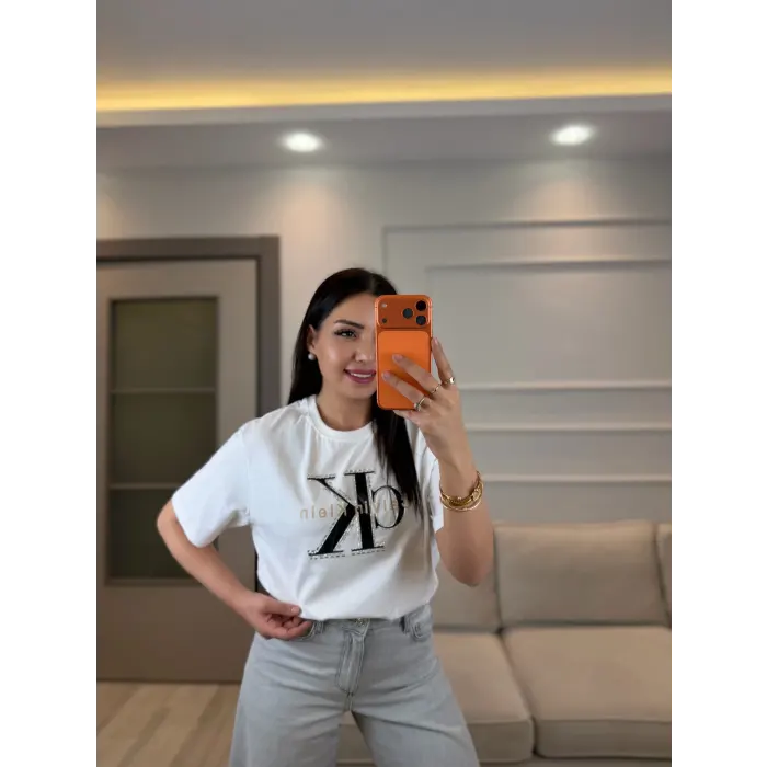 Ck Büyük Taşlı T-Shirt