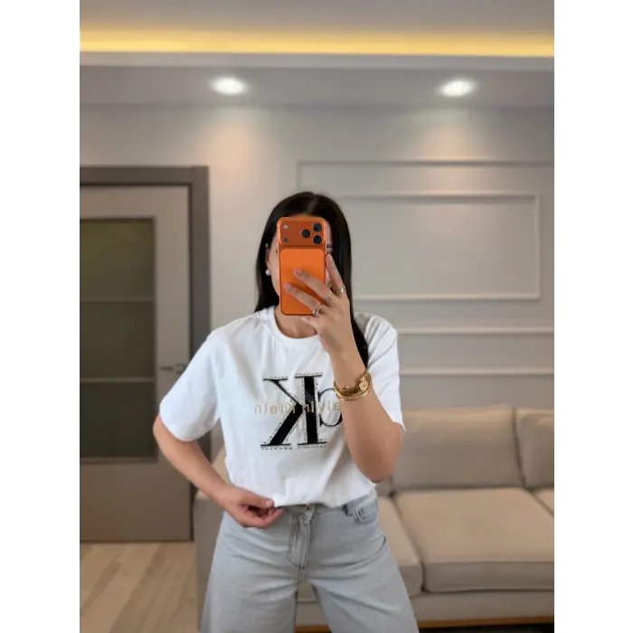 Ck Büyük Taşlı T-Shirt