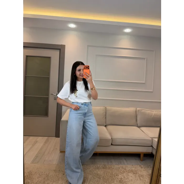 Orj Zra Taş Detaylı T-Shirt