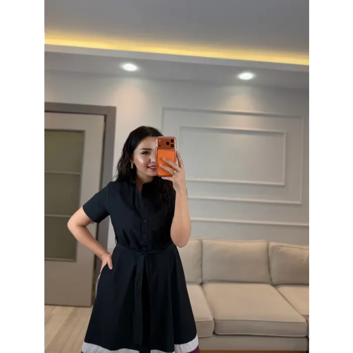 Tasarım Bloklu Elbise