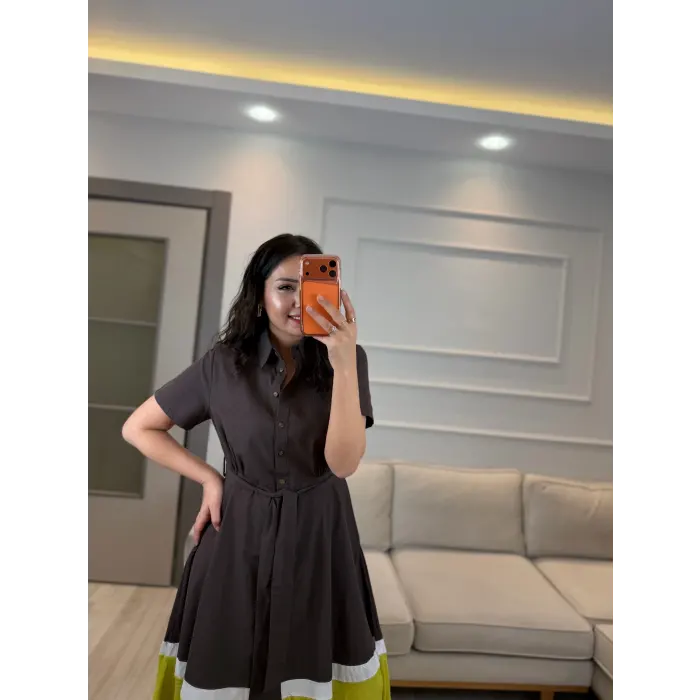 Tasarım Bloklu Elbise