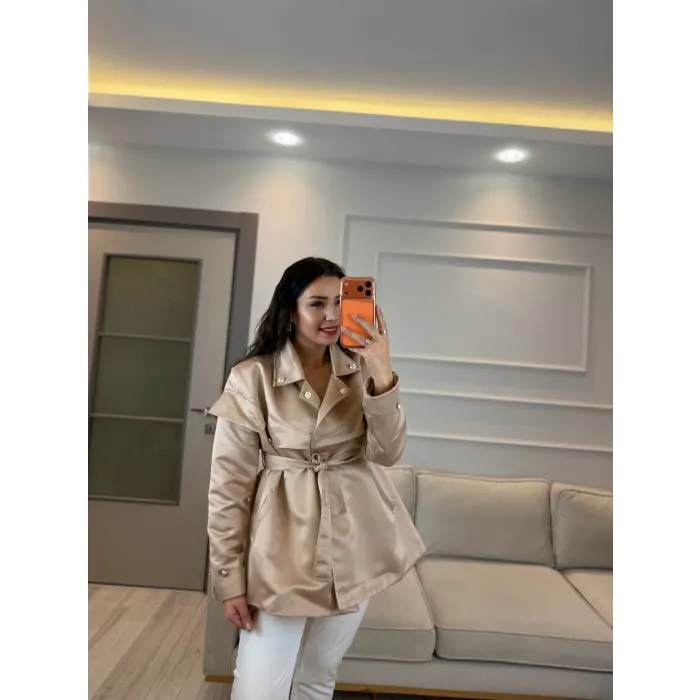 Tasarım Saten Ceket