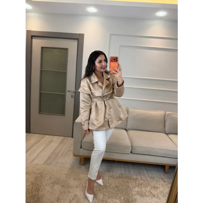 Tasarım Saten Ceket