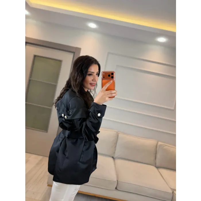 Tasarım Saten Ceket