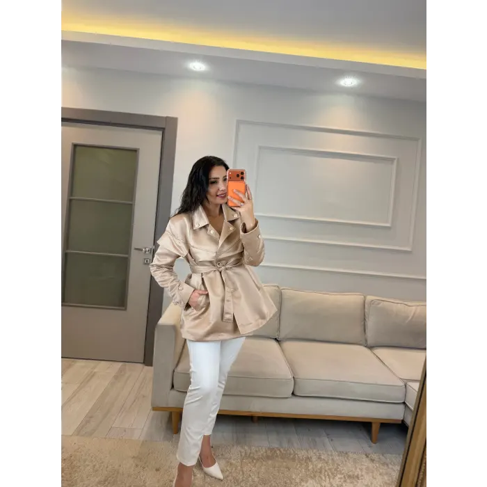 Tasarım Saten Ceket