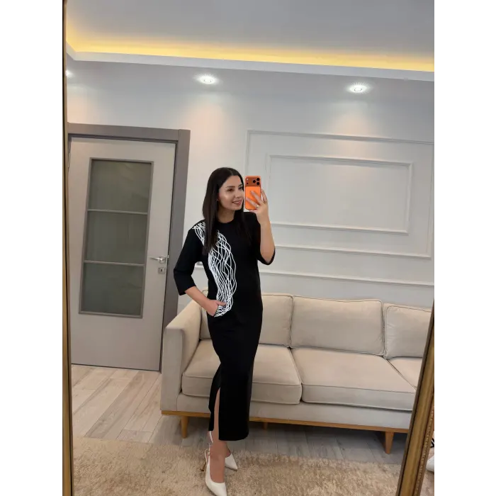 Tasarım Modal İşleme Detaylı Elbise