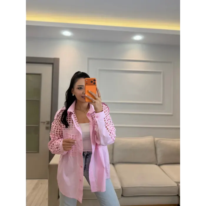 Tasarım Fileli Gömlek