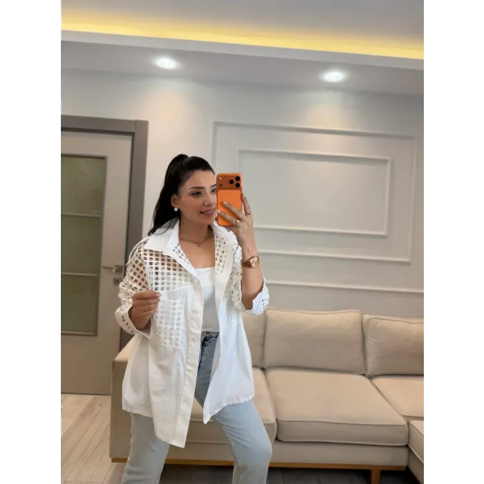 Tasarım Fileli Gömlek