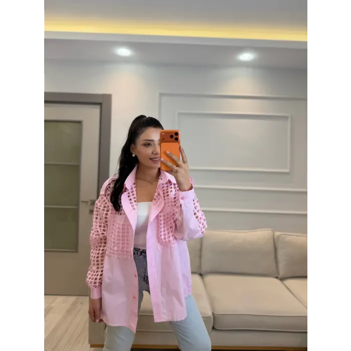 Tasarım Fileli Gömlek