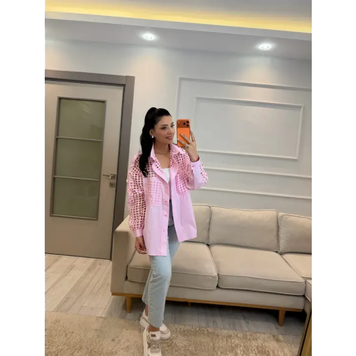 Tasarım Fileli Gömlek