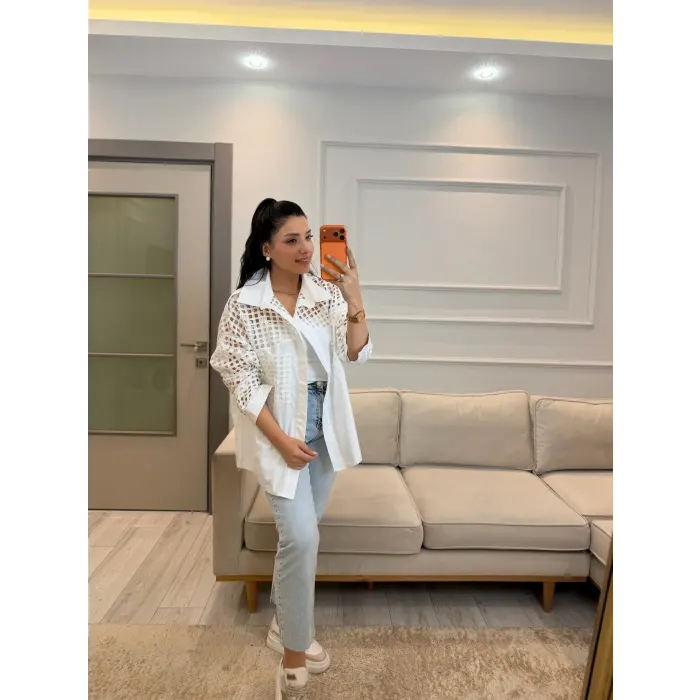 Tasarım Fileli Gömlek