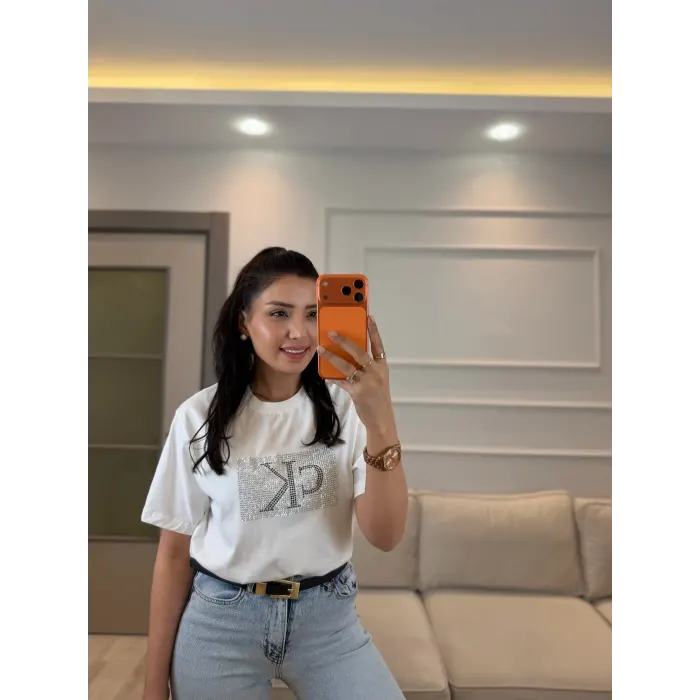 Ck Kare Taş T-Shirt