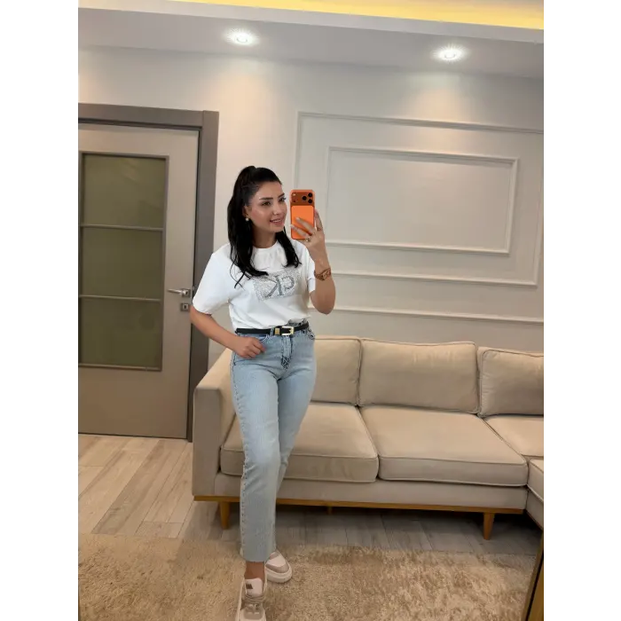 Ck Kare Taş T-Shirt