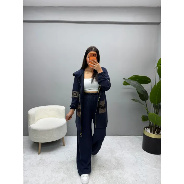 Tasarım Modal Kapüşonlu İkili Takım