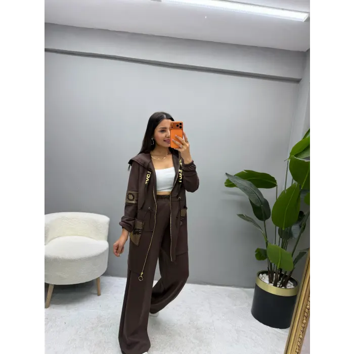 Tasarım Modal Kapüşonlu İkili Takım