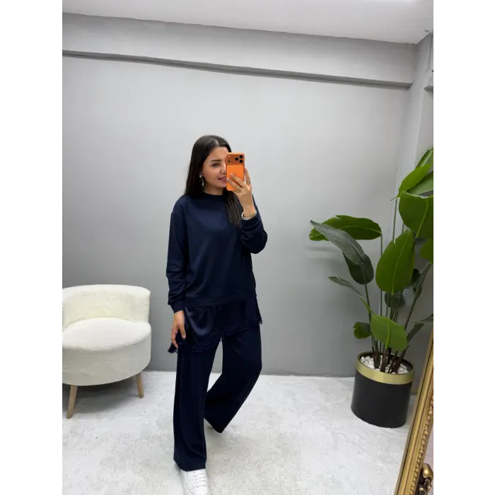 Saten Dantel Detaylı Modal Takım