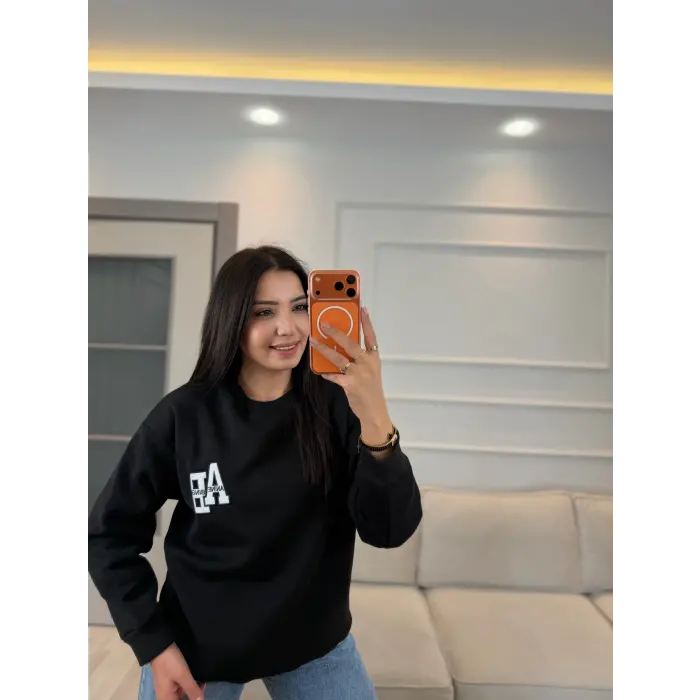 AB Nakışlı Üç İplik Sweatshirt