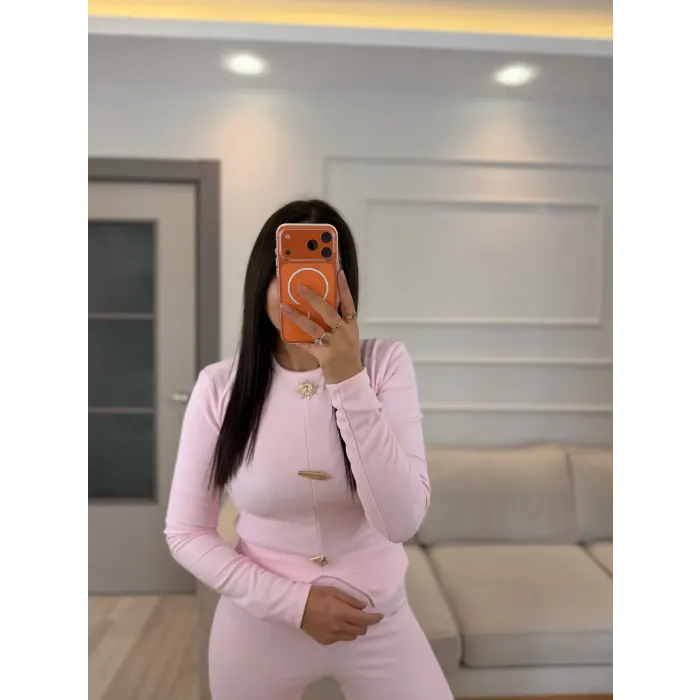 Aksesuar Detaylı Ottoman Kumaş Takım