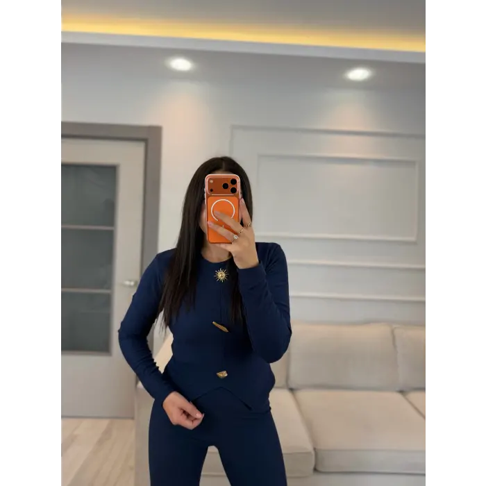 Aksesuar Detaylı Ottoman Kumaş Takım