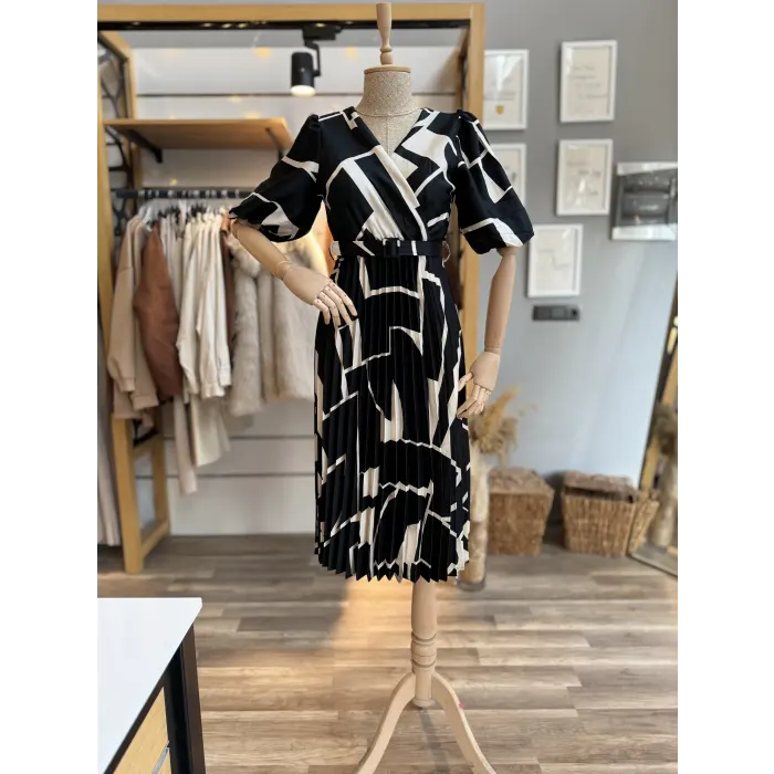 Albaw Saten Piliseli Elbise